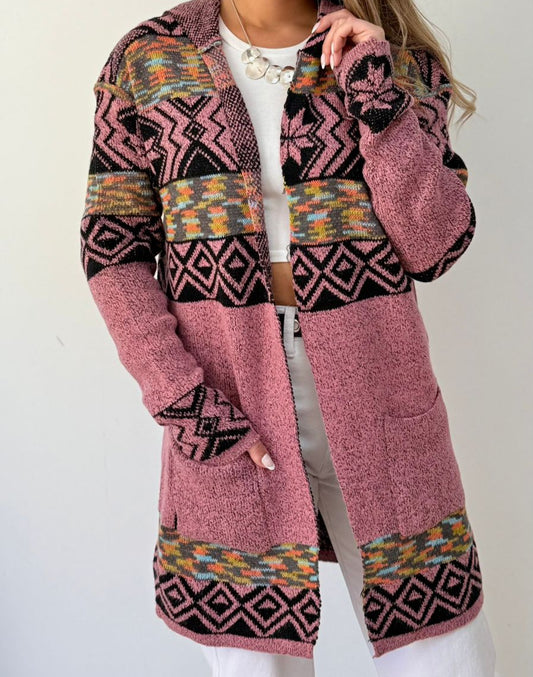 Cardigan étnico