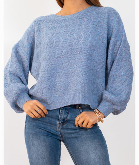 Sweater hilos brillantes