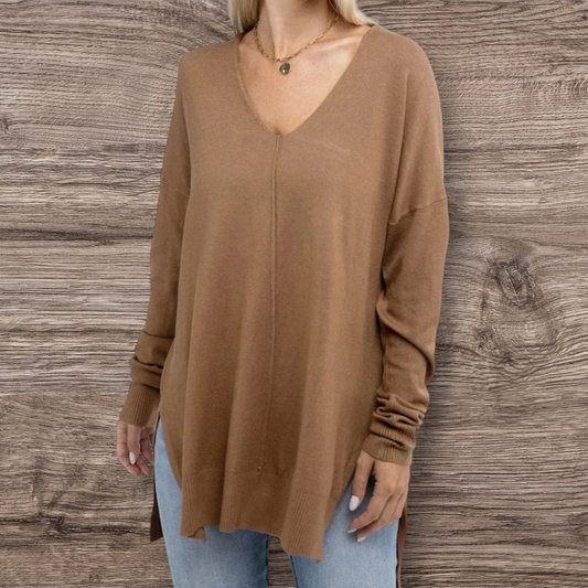 Sweater cuello v